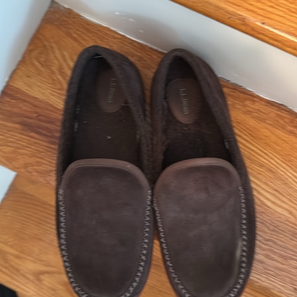 Men’s LL BEAN Brown Suede Slipper - Picture 2 of 6